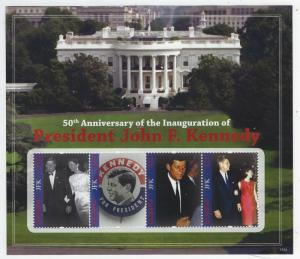 Guyana 2011 John F Kennedy Inauguration S/S set Sc# 4076-77 NH