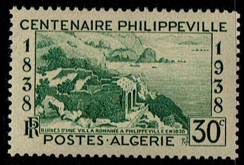 Algeria 117  MNH - Philippville - Roman Villa Ruins (1938)