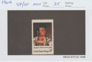 U.S.  Scott# 1364 1968 American Indian Issue VF/XF MNH