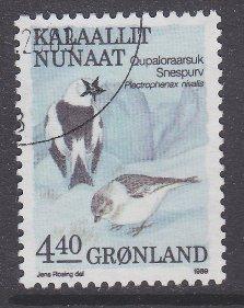 Greenland sc#181 1988 4.40k Birds used