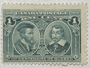 CANADA 1908 #97 Quebec Tercentenary Issue - MNG