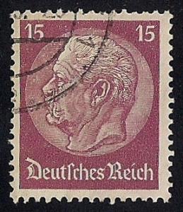 Germany #423 15pf President Paul Von Hindenburg used F-VF