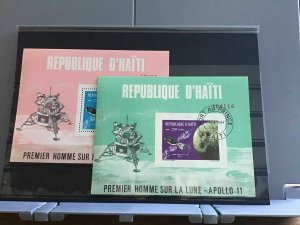 Haiti 1969 Apollo 11 cancelled   stamp  sheets R26404