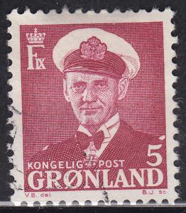 Greenland 29 USED 1950 King Frederik IX