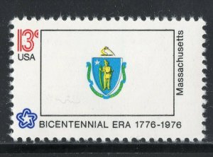1638 * MASSACHUSETTS STATE FLAG  *  U.S. Postage Stamp MNH