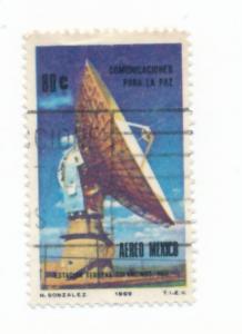 Mexico 1969  Scott C371 used - Satelitte communication, Tulancingo