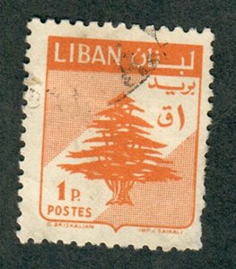 Lebanon #326 used single