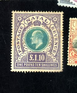 NATAL #109 MINT FVF NG CREASE Cat $2,000