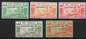 NEW HEBRIDES SGD6/10 1938 POSTAGE DUES MTD MINT