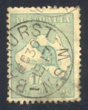 Australia #51 Kangaroo and Map, used (14.00)