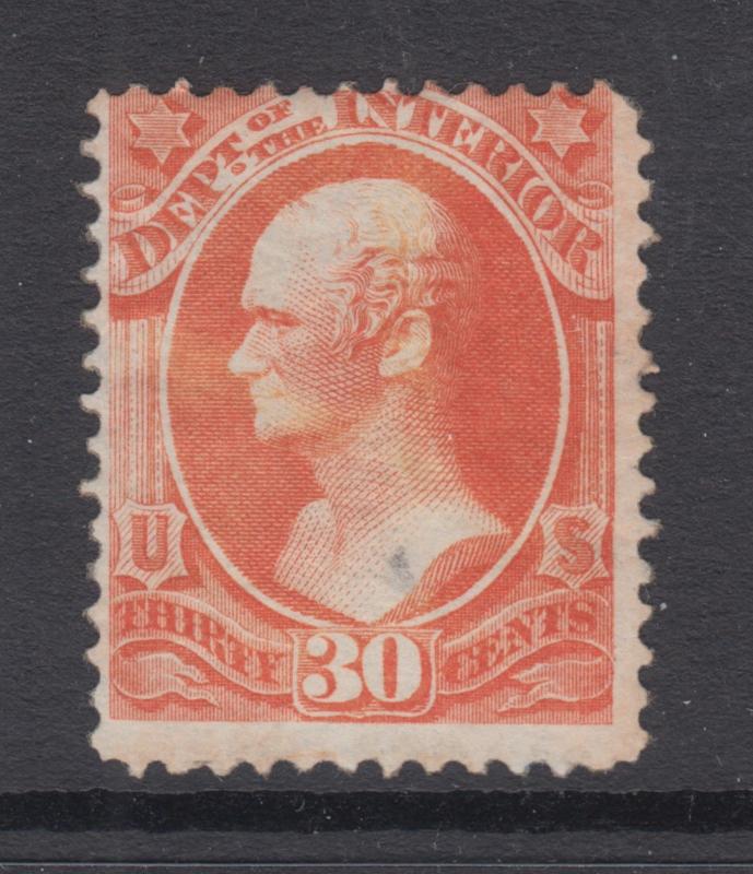 US Sc O23 MNG. 1873 30c Interior Department Official