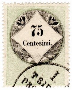 (I.B) Austria/Hungary Revenue : Stempelmarke 75c (Lombardy-Venetia)