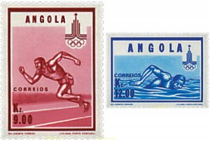 72540 MNH ANGOLA 1980 22 JUEGOS OLIMPICOS VERANO MOSCU 1980
