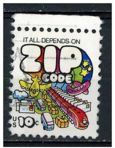 USA 1973 - Scott 1511 used - 10c, Mail transport, Zip Code 