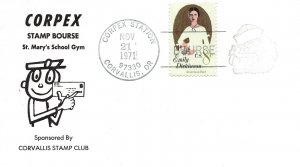 US SPECIAL EVENT CACHET COVER CORPEX '71 STAMP BOURSE CORVALLIS STAMP CLUB 1971