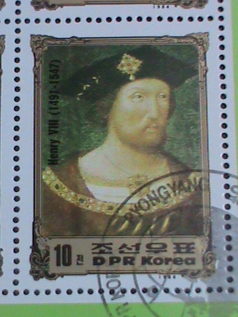 ​KOREA STAMP:1984 KINGS & QUEENS OF GRATE BRITAIN   CTO FULLI SHEET