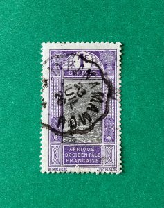 FRENCH GUINEA Scott 96 with Kankan Mamou cancel #2 (See description)