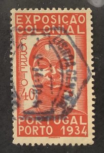 Portugal 1934 Scott 559 used - 40c, Colonial exhibition, portrait of a Colonial