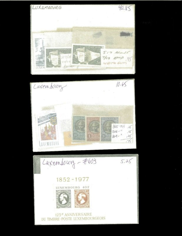 Luxembourg Selection of Mint Sets & 1 Souvenir Sheet