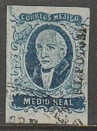 MEXICO-SL Potosi 1, ½R EX-Dr. IGLESIAS, USED. VF.