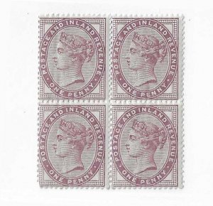 GB Sc #89 1p block of 4 NH FVF