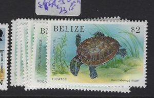 Belize Turtle SC 945-50 MNH (2gst)