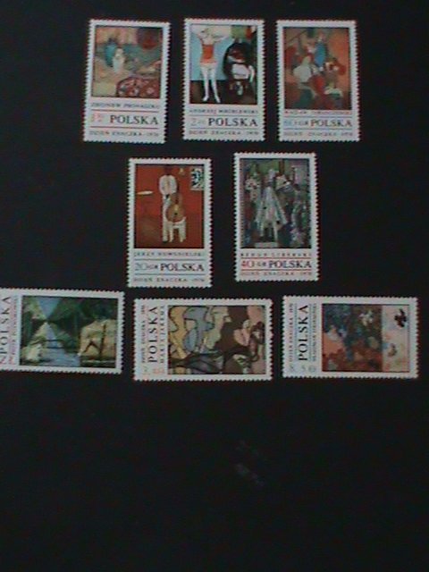 ​POLAND-1970 SC#1763-70 -STAMP DAY- FAMOUS POLISH PAINTINGS -MNH-VF LAST ONE