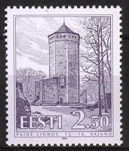 Estonia 1996 Architecture Castles Paide MNH