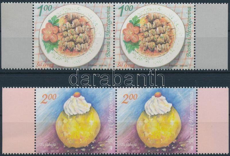 Bosnia Herzegovina stamp Local dishes set margin pair MNH 2008 WS194290