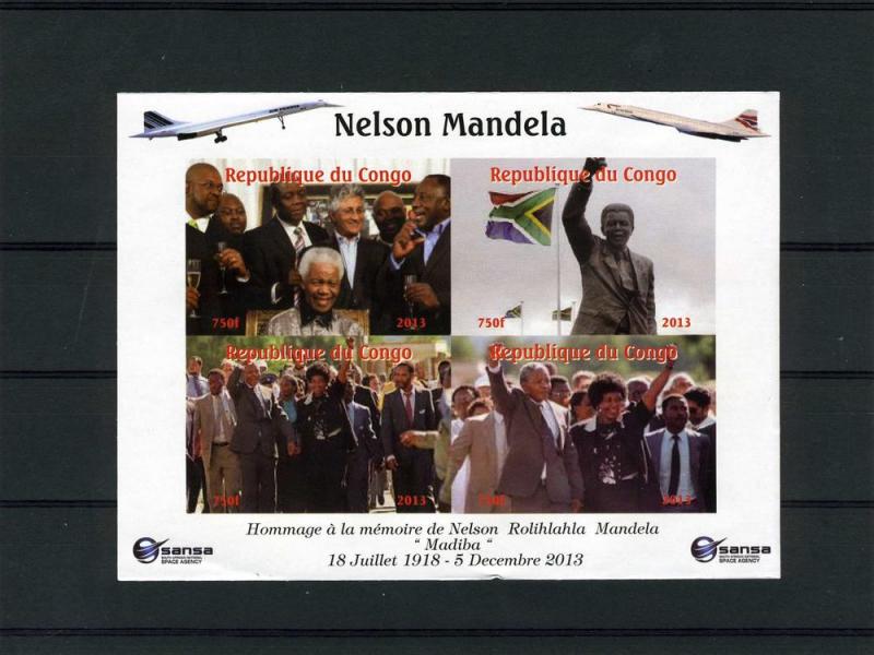Nelson Mandela in memory,4 Stamps Mint Sheet #II