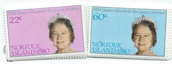 Norfolk Islands #271-272 Queen Mother 80th BD (MNH) CV$.85