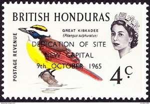 BRITISH HONDURAS 1965 QEII 4c Multicoloured Dedication of Site New Capital 9...