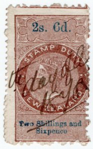 (I.B) New Zealand Revenue : Stamp Duty 2/6d