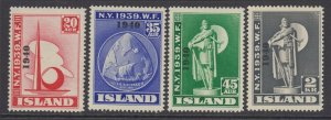 Iceland, Scott 232-235, MNH