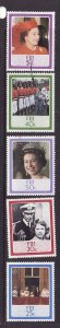 Fiji-Sc#544-8-unused NH set-QEII-60th Birthday-1986-