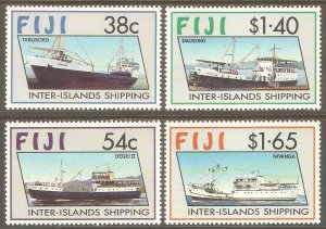 FIJI Sc# 661 - 664 MNH FVF Set of 4 Ships