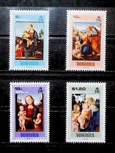 1969 British Colony Dominica Christmas Paintings MH* Full Set A23P20F12361-