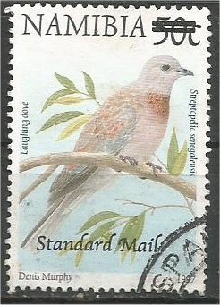 NAMIBIA, 2000, used Std (65c) on 50c,  Rosyfaced lovebird  Scott