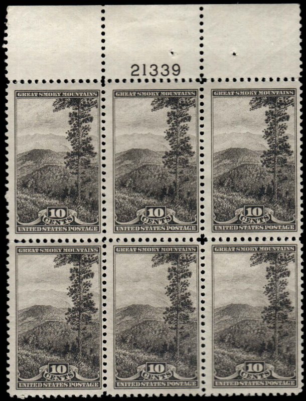 US - 749 - Unused Plate Block - SCV-21.00