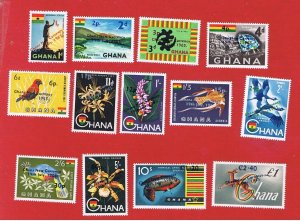 Ghana #216-226 #C7-8   MNH OG   Surcharges & Overprints    Free S/H