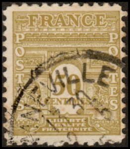 France 476B - Used - 50c Arc de Triomph (1944)