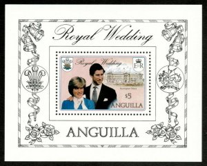 Anguilla 1981 - Royal Wedding, Diana & Charles - Souvenir Sheet - Scott 447 MNH