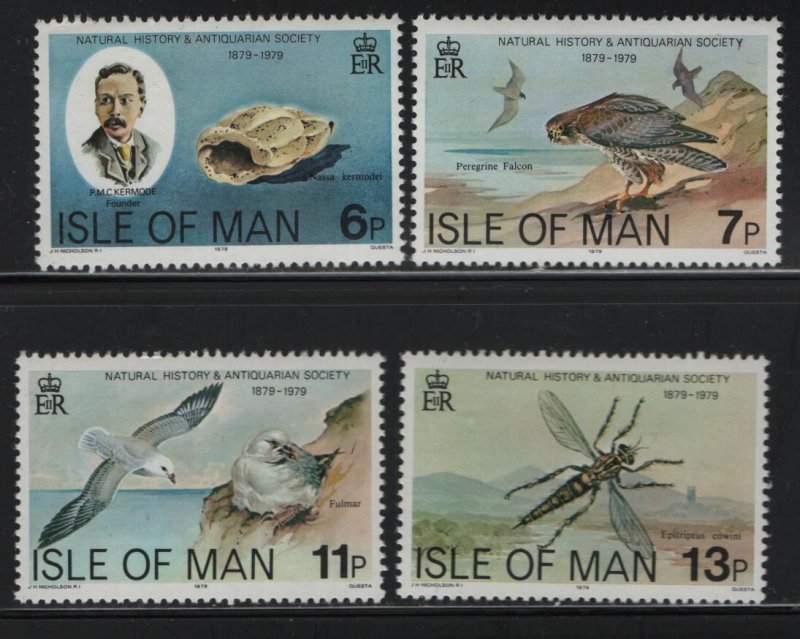 ISLE OF MAN, 142-145, MNH, 1979, PHILLIP M.C. KERMODE & NASSA KERMODEI