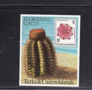 TURKS & CAICOS ISLANDS #475 1981 CACTUS MINT VF NH O.G S/S