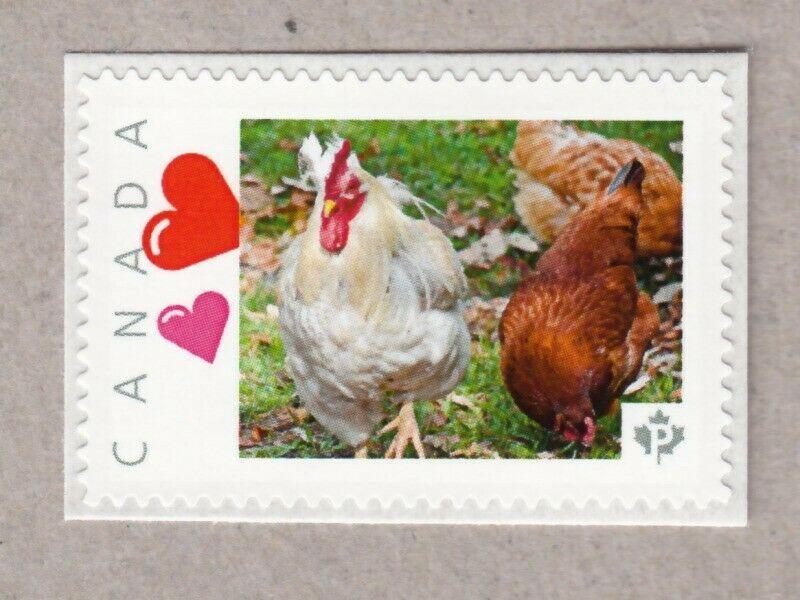 ROOSTER = CHICKEN = bird = Picture Postage stamp MNH Canada 2016 [p16/04sn1]
