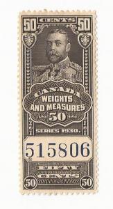 1930 Canada - King George V Weights and Measure #FWM65