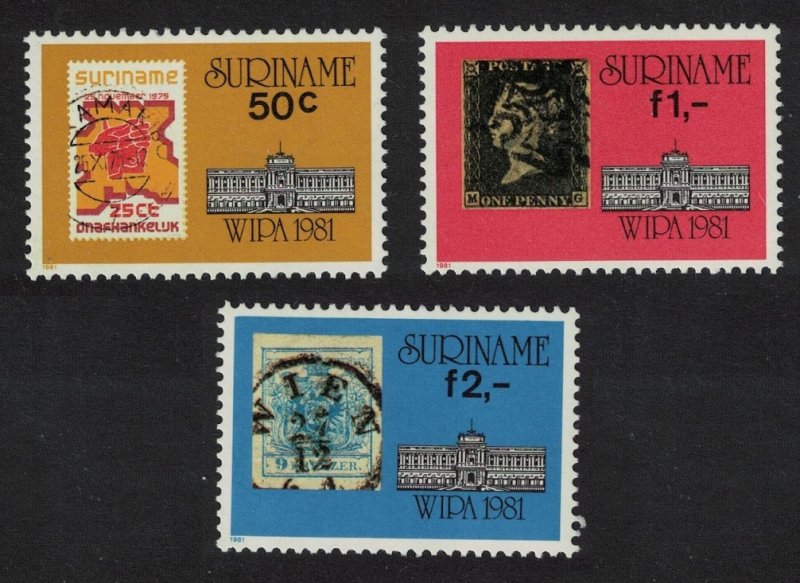 Suriname WIPA 1981 Stamp Exhibition Vienna 3v 1981 MNH SG#1039