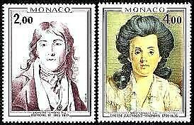 HERRICKSTAMP MONACO Sc.# 1035-36 Royalty 1976