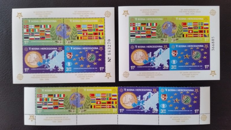 50th anniversary of EUROPA stamps - Bosnia and Herzegovina complete ** MNH