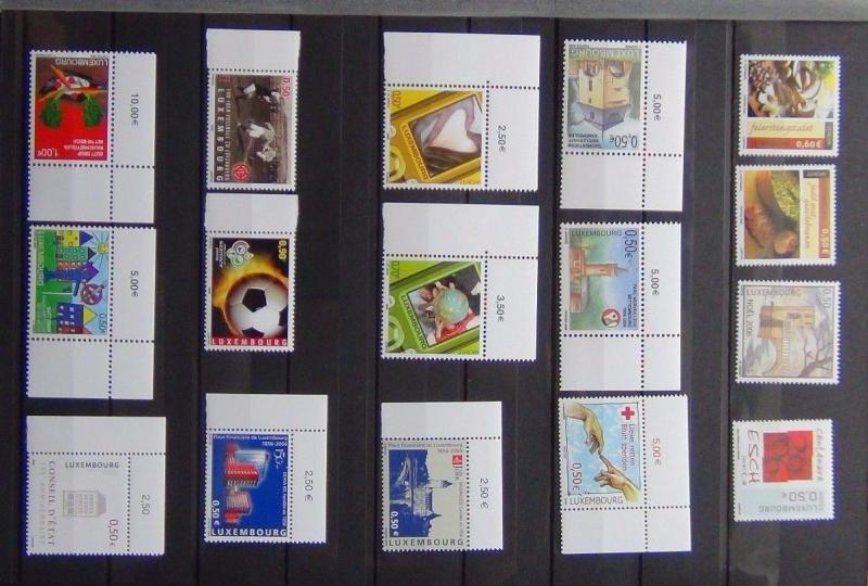 Luxembourg 2005 2006 Commémorative editions Europa Tourisme Football Noël MNH